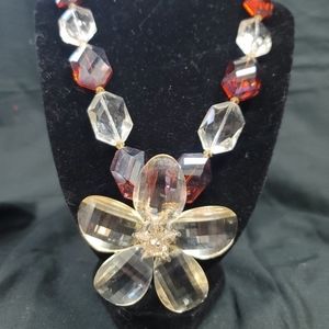 Vintage Charisse New York glass necklace